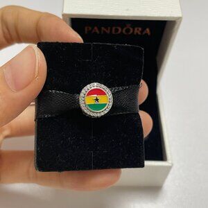 Pandora Ghana Flag Exclusive Charm Bead